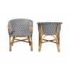 bali & pari Max Rattan Bistro 2-Piece Armchair Set - front - bali & pari Max Rattan Bistro 2-Piece Armchair Set - front