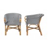 bali & pari Max Rattan Bistro 2-Piece Armchair Set - side - bali & pari Max Rattan Bistro 2-Piece Armchair Set - side