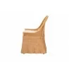 bali & pari Maya Natural Rattan Accent Chair - Hand Woven Wicker Dining Chair with Scalloped Skirt and Cushion, Coastal Boho Style Seating for Dining or Living Room, Light Honey - Side - bali & pari Maya Natural Rattan Accent Chair - Hand Woven Wicker Dining Chair with Scalloped Skirt and Cushion, Coastal Boho Style Seating for Dining or Living Room, Light Honey - Side