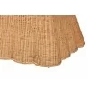 bali & pari Maya Natural Rattan Accent Chair - Hand Woven Wicker Dining Chair with Scalloped Skirt and Cushion, Coastal Boho Style Seating for Dining or Living Room, Light Honey - Leg - bali & pari Maya Natural Rattan Accent Chair - Hand Woven Wicker Dining Chair with Scalloped Skirt and Cushion, Coastal Boho Style Seating for Dining or Living Room, Light Honey - Leg