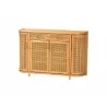 bali & pari McKenna Natural Rattan Sideboard - Angled - bali & pari McKenna Natural Rattan Sideboard - Angled