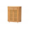 bali & pari McKenna Natural Rattan Storage Cabinet - Angled