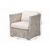 bali & pari Melbourne Natural Rattan Lounge Chair - dimes - bali & pari Melbourne Natural Rattan Lounge Chair - dimes
