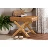 bali & pari Modesta Natural Rattan Accent Bench - lifestyle - bali & pari Modesta Natural Rattan Accent Bench - lifestyle