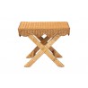 bali & pari Modesta Natural Rattan Accent Bench - front - bali & pari Modesta Natural Rattan Accent Bench - front