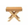 bali & pari Modesta Natural Rattan Accent Bench - front - bali & pari Modesta Natural Rattan Accent Bench - front