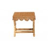 bali & pari Modesta Natural Rattan Accent Bench - side - bali & pari Modesta Natural Rattan Accent Bench - side
