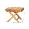 bali & pari Modesta Natural Rattan Accent Bench - dimes - bali & pari Modesta Natural Rattan Accent Bench - dimes