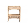 bali & pari Molina Natural Rattan Wine Cart - front - bali & pari Molina Natural Rattan Wine Cart - front
