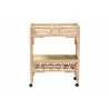 bali & pari Molina Natural Rattan Wine Cart - front - bali & pari Molina Natural Rattan Wine Cart - front