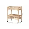 bali & pari Molina Natural Rattan Wine Cart - dimes - bali & pari Molina Natural Rattan Wine Cart - dimes