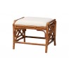 bali & pari Morley Marbled Tortoise Natural Rattan Ottoman - angled - bali & pari Morley Marbled Tortoise Natural Rattan Ottoman - angled