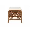 bali & pari Morley Marbled Tortoise Natural Rattan Ottoman - side - bali & pari Morley Marbled Tortoise Natural Rattan Ottoman - side