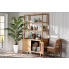bali & pari Mortis Natural Rattan Open-Shelf Storage Cabinet - lifestyle 2 - bali & pari Mortis Natural Rattan Open-Shelf Storage Cabinet - lifestyle 2