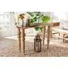 bali & pari Nasnan Teak Wood Console Table with Seagrass and Bobbin Legs - lifestyle - bali & pari Nasnan Teak Wood Console Table with Seagrass and Bobbin Legs - lifestyle