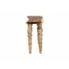 bali & pari Nasnan Teak Wood Console Table with Seagrass and Bobbin Legs - side - bali & pari Nasnan Teak Wood Console Table with Seagrass and Bobbin Legs - side