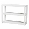bali & pari Oaklynn Natural Grasscloth Bookshelf - angled - bali & pari Oaklynn Natural Grasscloth Bookshelf - angled