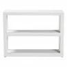 bali & pari Oaklynn Natural Grasscloth Bookshelf - front - bali & pari Oaklynn Natural Grasscloth Bookshelf - front
