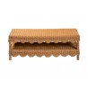 bali & pari Oteria Natural Rattan Coffee Table - front - bali & pari Oteria Natural Rattan Coffee Table - front