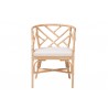 bali & pari Padma Natural Rattan Dining Chair - Front
