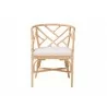 bali & pari Padma Natural Rattan Dining Chair - Front - bali & pari Padma Natural Rattan Dining Chair - Front