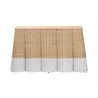 bali & pari Palm Scallop Natural Rattan Console Table - front - bali & pari Palm Scallop Natural Rattan Console Table - front