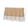 bali & pari Palm Scallop Natural Rattan Console Table - dimes - bali & pari Palm Scallop Natural Rattan Console Table - dimes
