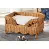 bali & pari Papina Natural Rattan Large Pet Bed with Scalloped Sides - lifestyle - bali & pari Papina Natural Rattan Large Pet Bed with Scalloped Sides - lifestyle