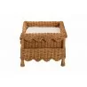 bali & pari Papina Natural Rattan Large Pet Bed with Scalloped Sides - side - bali & pari Papina Natural Rattan Large Pet Bed with Scalloped Sides - side