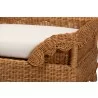 bali & pari Papina Natural Rattan Large Pet Bed with Scalloped Sides - detail - bali & pari Papina Natural Rattan Large Pet Bed with Scalloped Sides - detail