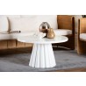 bali & pari Parvana Round Coffee Table with Fluted Pedestal Base - Lifestyle 2
