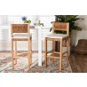 bali & pari Pava Woven Seagrass Bar Stool - lifestyle - bali & pari Pava Woven Seagrass Bar Stool - lifestyle