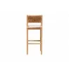 bali & pari Pava Woven Seagrass Bar Stool - back - bali & pari Pava Woven Seagrass Bar Stool - back