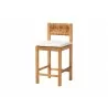 bali & pari Pava Woven Seagrass Counter Stool - angled - bali & pari Pava Woven Seagrass Counter Stool - angled
