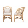 bali & pari Prisca Natural Rattan 2-Piece Dining Chair Set with Bubble Frame - side - bali & pari Prisca Natural Rattan 2-Piece Dining Chair Set with Bubble Frame - side