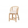 bali & pari Prisca Natural Rattan Counter Stool with Bubble Frame - angled - bali & pari Prisca Natural Rattan Counter Stool with Bubble Frame - angled