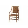 bali & pari Ramos Marbled Tortoise Natural Rattan and Seagrass Armchair - angled - bali & pari Ramos Marbled Tortoise Natural Rattan and Seagrass Armchair - angled