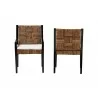 Baxton Studio bali & pari Raniya 2-Piece Handwoven Seagrass Armchairs - front - Baxton Studio bali & pari Raniya 2-Piece Handwoven Seagrass Armchairs - front