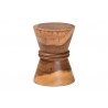 bali & pari Samira Solid Suar Wood Side Table - Angled