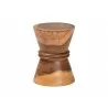 bali & pari Samira Solid Suar Wood Side Table - Angled - bali & pari Samira Solid Suar Wood Side Table - Angled