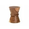 bali & pari Samira Solid Suar Wood Side Table - Front - bali & pari Samira Solid Suar Wood Side Table - Front