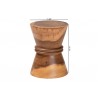 bali & pari Samira Solid Suar Wood Side Table - Dimensions