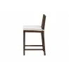  bali & pari Sofia Rattan Counter Stool with Mahogany Wood Frame - side -  bali & pari Sofia Rattan Counter Stool with Mahogany Wood Frame - side