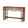 bali & pari Tahlia Marbled Tortoise Natural Rattan Console Table - dimes - bali & pari Tahlia Marbled Tortoise Natural Rattan Console Table - dimes