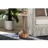 bali & pari Usama End Table with Marble Stone Top - lifestyle - bali & pari Usama End Table with Marble Stone Top - lifestyle