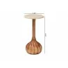 bali & pari Usama End Table with Marble Stone Top - dimes - bali & pari Usama End Table with Marble Stone Top - dimes