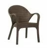 Woodard Et Cetera Bali Small Dining Chair - Angled - Woodard Et Cetera Bali Small Dining Chair - Angled