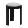 Banjul Ottoman in Misty Gray- angular view 5 - Banjul Ottoman in Misty Gray- angular view 5
