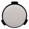 Banjul Ottoman in Misty Gray- top view 1
