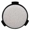 Banjul Ottoman in Misty Gray- top view 1 - Banjul Ottoman in Misty Gray- top view 1